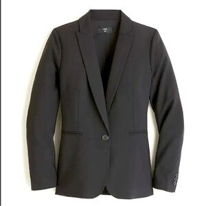 J. Crew 1035 Bi Stretch Tollegno 1900 Italian Wool Blazer Jacket Women’s Sz 4T